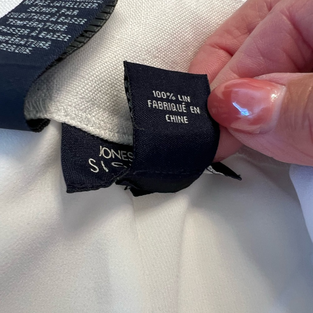 Jones New York white linen pants - Picture 11 of 11